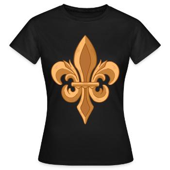 Baroque Aesthetic Symbol Dark Academia - Women's T-Shirt - black - Front - AI Model Female 172 dark (172cm)