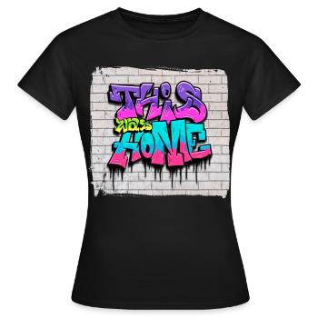 Esthétique Zombiecore - T-shirt Femme - noir - Devant - AI Model Female 172 dark (172cm)