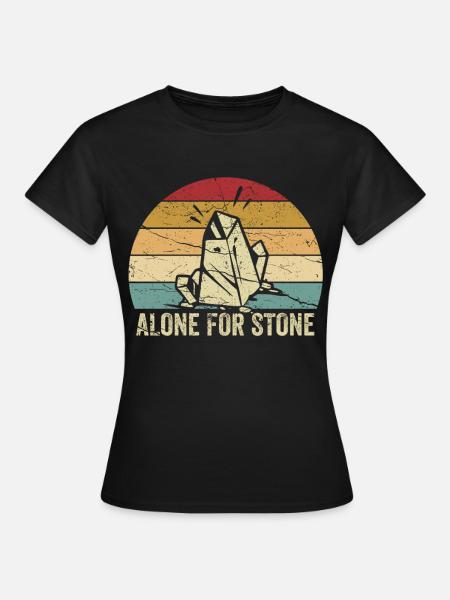 Lustiger Geologe auf Steinjagd - Frauen T-Shirt - Schwarz
