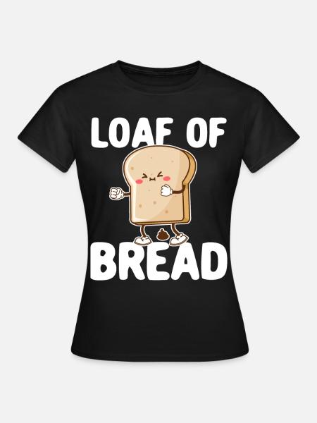 Lustiger Brotbacken-Bäcker - Frauen T-Shirt - Schwarz