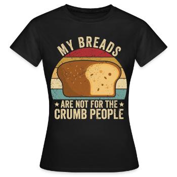 Drôle de boulanger - T-shirt Femme - noir - Devant - AI Model Female 172 dark (172cm)
