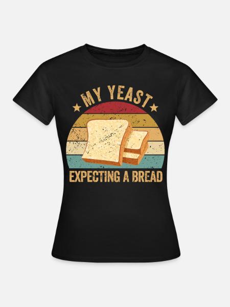 Lustiger Brotbacken-Bäcker - Frauen T-Shirt - Schwarz