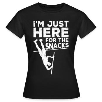 Lustiger Stabhochsprung Stabhochsprung - Frauen T-Shirt - Schwarz - Vorne - AI Model Female 172 dark (172cm)