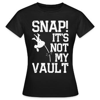 Fun Pole Vault Pole Vault - Women's T-Shirt - black - Front - AI Model Female 172 dark (172cm)