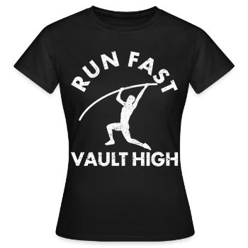 Fun Pole Vault Pole Vault - Women's T-Shirt - black - Front - AI Model Female 172 dark (172cm)