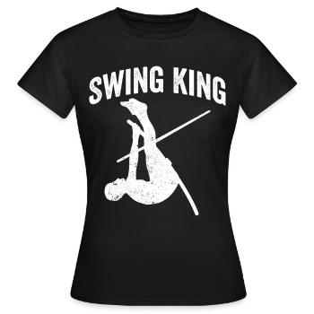Fun Pole Vault Pole Vault - Women's T-Shirt - black - Front - AI Model Female 172 dark (172cm)