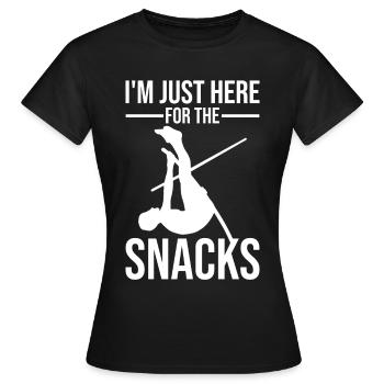 Saut à la perche amusant Saut à la perche - T-shirt Femme - noir - Devant - AI Model Female 172 dark (172cm)