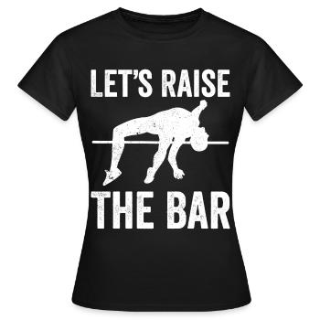 Drôle de saut à la perche Saut à la perche - T-shirt Femme - noir - Devant - AI Model Female 172 dark (172cm)
