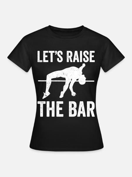 Lustiger Stabhochsprung Stabhochsprung - Frauen T-Shirt - Schwarz