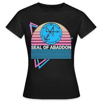 Seal of Abaddon Sigil Retro - Women's T-Shirt - black - Front - AI Model Female 172 dark (172cm)