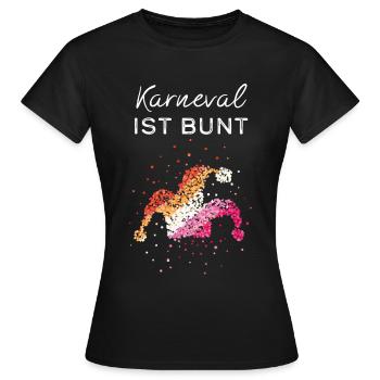 Carnaval Carnaval Lesbiennes Lesbiennes Lesbiennes Gay Homo - T-shirt Femme - noir - Devant - AI Model Female 172 dark (172cm)