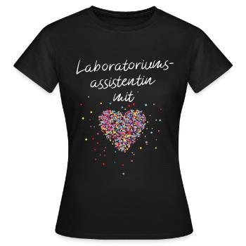 Medizinisch Technische Assistentin MTLA Laborantin - Frauen T-Shirt - Schwarz - Vorne - AI Model Female 172 dark (172cm)