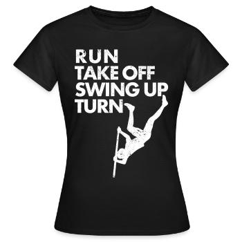 drôle saut à la perche saut à la perche saut à la perche - T-shirt Femme - noir - Devant - AI Model Female 172 dark (172cm)