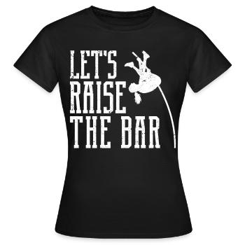 Funny Pole Vault Pole Vault Pole Vault - Women's T-Shirt - black - Front - AI Model Female 172 dark (172cm)