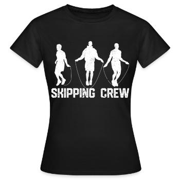 Drôle de corde à sauter corde à sauter corde à sauter sprin - T-shirt Femme - noir - Devant - AI Model Female 172 dark (172cm)