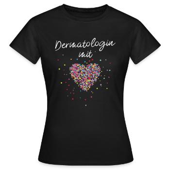 Dermatologist with cardiac dermatology dermatologist - Women's T-Shirt - black - Front - AI Model Female 172 dark (172cm)