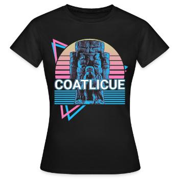 Coatlicue Mother of the Gods Aztec Goddess of Aztec - Women's T-Shirt - black - Front - AI Model Female 172 dark (172cm)