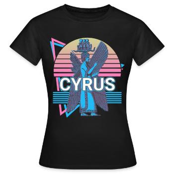 Cyrus the Elder Greek Achaemenid Empire Cyrus - Women's T-Shirt - black - Front - AI Model Female 172 dark (172cm)