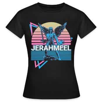 Jerahmeel Saint Jerahmeel Archange Rétro - T-shirt Femme - noir - Devant - AI Model Female 172 dark (172cm)
