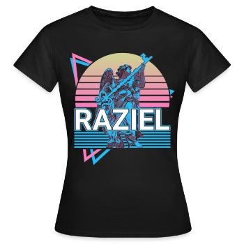 Raziel Archange Mythologie hébraïque Ret juif - T-shirt Femme - noir - Devant - AI Model Female 172 dark (172cm)