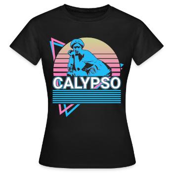 Déesse Calypso Mythe grec antique - T-shirt Femme - noir - Devant - AI Model Female 172 dark (172cm)