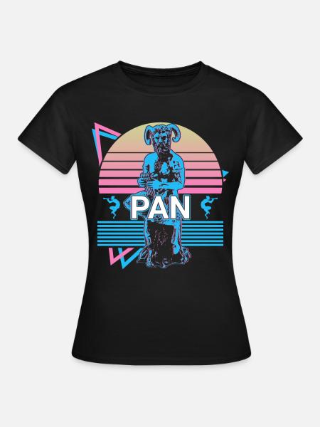 Pan Griechischer Gott Antike griechische Mythologi - Dame-T-shirt - sort