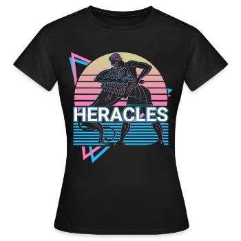 Héraclès Hercule Mythologie grecque antique Re - T-shirt Femme - noir - Devant - AI Model Female 172 dark (172cm)