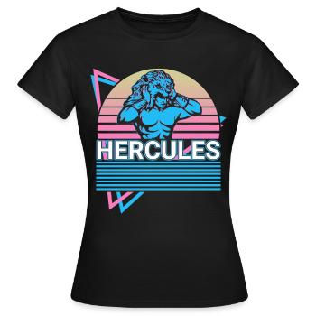 Hercule Mythologie Grecque Antique Rétro - T-shirt Femme - noir - Devant - AI Model Female 172 dark (172cm)