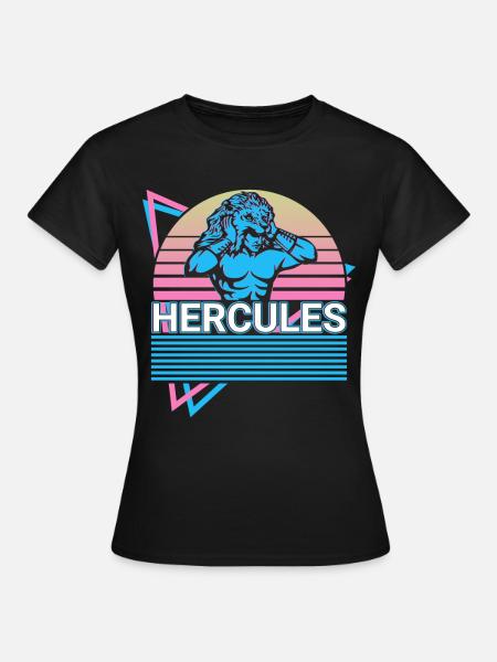 Hercule Mythologie Grecque Antique Rétro - T-shirt Femme - noir
