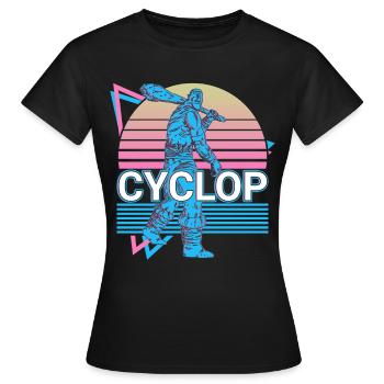 Cyclops mythical creatures Ancient Greek mythology Re - Women's T-Shirt - black - Front - AI Model Female 172 dark (172cm)