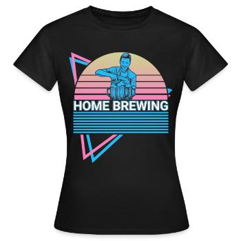 Home Brewing Retro Home Brewing - Women's T-Shirt - black - Front - AI Model Female 172 dark (172cm)