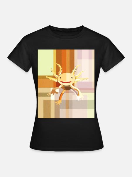 Avant Garde Aesthetic Axolotl - Frauen T-Shirt - Schwarz