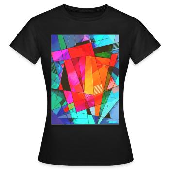 Esthétique avant-gardiste - T-shirt Femme - noir - Devant - AI Model Female 172 dark (172cm)