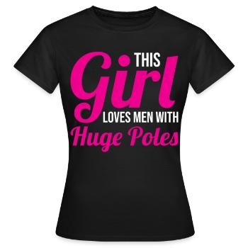 Fun Pole Vault Pole Vault Pole Vault - Women's T-Shirt - black - Front - AI Model Female 172 dark (172cm)