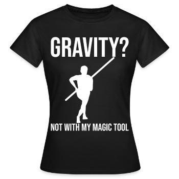 Fun Pole Vault Pole Vault Pole Vault - Women's T-Shirt - black - Front - AI Model Female 172 dark (172cm)
