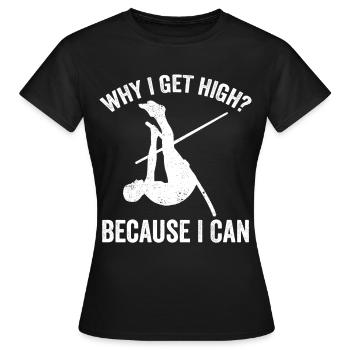 Fun Pole Vault Pole Vault Pole Vault - Women's T-Shirt - black - Front - AI Model Female 172 dark (172cm)