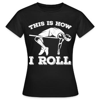 Fun Pole Vault Pole Vault Pole Vault - Women's T-Shirt - black - Front - AI Model Female 172 dark (172cm)