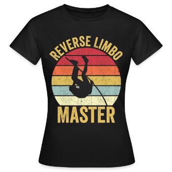 Lustiger Stabhochsprung Stabhochsprung - Frauen T-Shirt - Schwarz - Vorne - AI Model Female 172 dark (172cm)