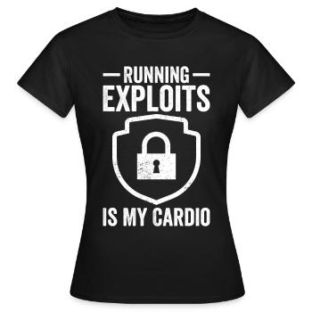Cybersecurity Computer Security Cybersecurity - Women's T-Shirt - black - Front - AI Model Female 172 dark (172cm)