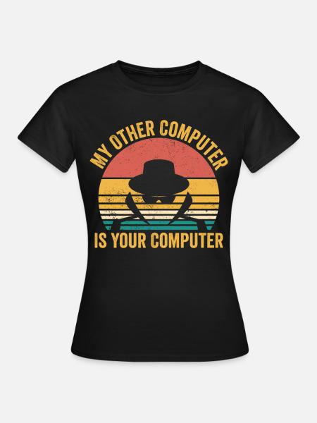 Funny Cybersecurity Computer Sicherheit - T-shirt dam - svart
