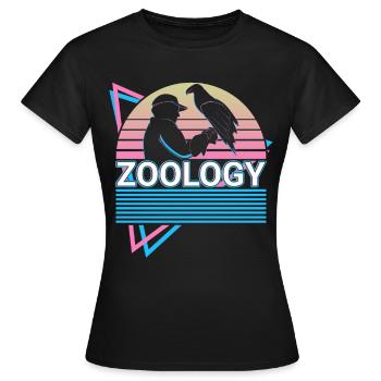 Zoologie Zoologe Retro - Frauen T-Shirt - Schwarz - Vorne - AI Model Female 172 dark (172cm)
