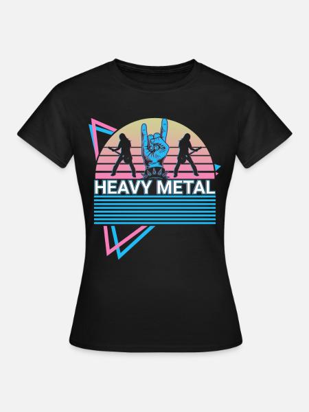 Heavy Metal Rétro - T-shirt Femme - noir