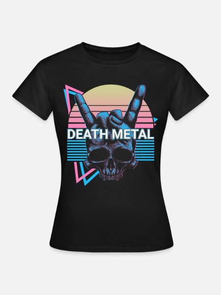 Death Metal Retro - Frauen T-Shirt - Schwarz