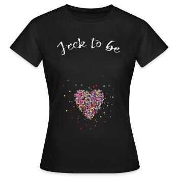 Fasnacht confettis Jeck future maman progéniture - T-shirt Femme - noir - Devant - AI Model Female 172 dark (172cm)