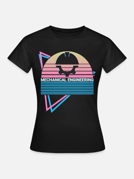 Maschinenbau Retro - Frauen T-Shirt - Schwarz