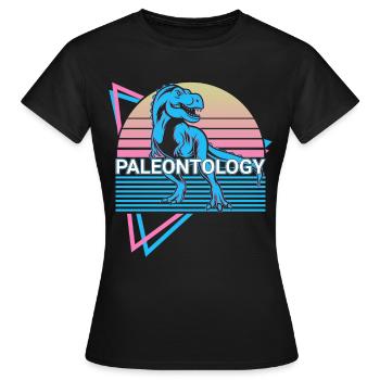 Paléontologie Rétro-Paléontologue - T-shirt Femme - noir - Devant - AI Model Female 172 dark (172cm)