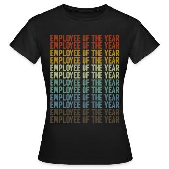 Employé de l’année Reconnaissance des employés Meilleur - T-shirt Femme - noir - Devant - AI Model Female 172 dark (172cm)