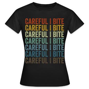 Vorsicht ich beiße Giftige Schlange Giftige Schlan - Frauen T-Shirt - Schwarz - Vorne - AI Model Female 172 dark (172cm)
