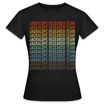 Research Team for Jackal Bean Lovers Research - Women's T-Shirt - black - Front - AI Model Female 172 dark (172cm)