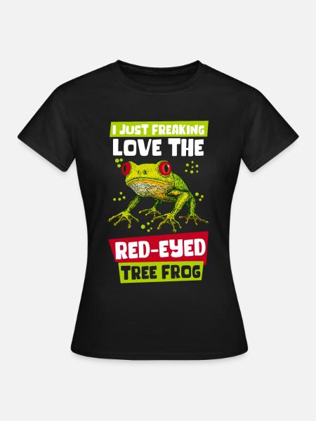 Frog Frogs Red-eyed Tree Frog Gift - Women's T-Shirt - black